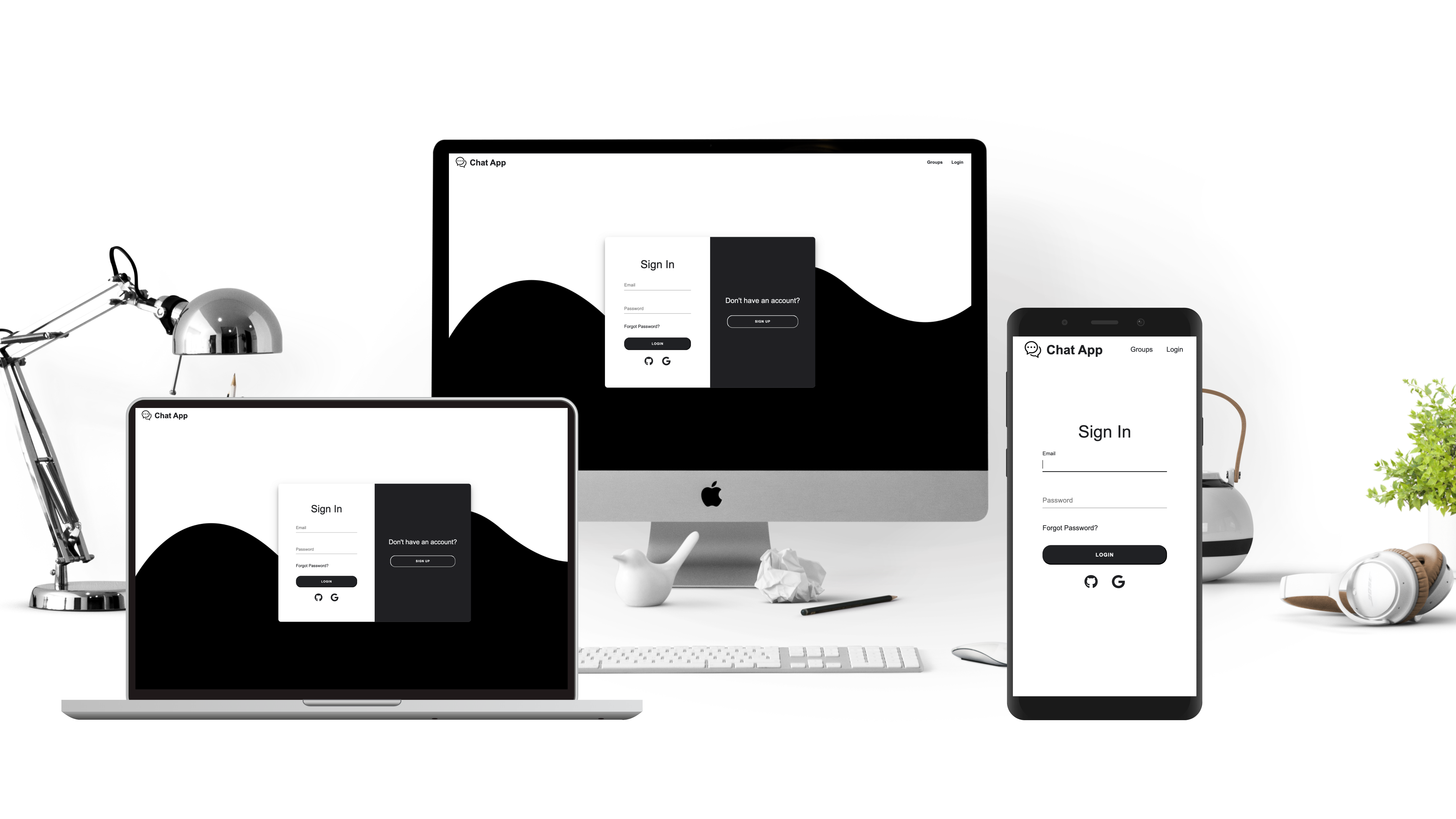 Chat application project preview